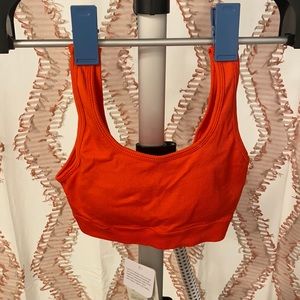 Fabletics Orange Sports Bra